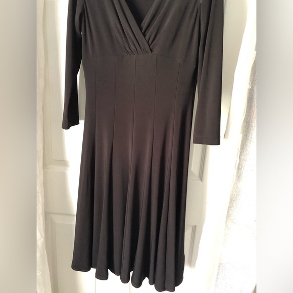 Lauren Ralph Lauren black swing dress women size 6 - Picture 7 of 12